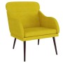 Sillón de terciopelo amarillo 63x76x80 cm de , Sillones - Ref: Foro24-351441, Precio: 100,43 €, Descuento: %