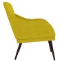 Sillón de terciopelo amarillo 63x76x80 cm de , Sillones - Ref: Foro24-351441, Precio: 100,43 €, Descuento: %