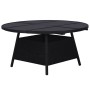 Set comedor de jardín 9 piezas y cojines ratán sintético negro de , Conjuntos de jardín - Ref: Foro24-43924, Precio: 804,92 €...