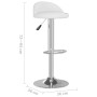 Taburetes de cocina 2 unidades cuero sintético blanco de , Taburetes de cocina - Ref: Foro24-333555, Precio: 111,68 €, Descue...