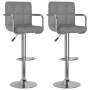 Taburetes de cocina 2 unidades cuero sintético gris de , Taburetes de cocina - Ref: Foro24-334598, Precio: 148,44 €, Descuent...
