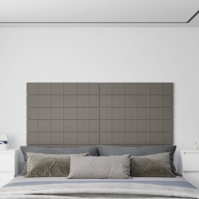 Paneles de pared 12 uds terciopelo gris claro 90x15 cm 1,62 m² de , Recubrimiento de paredes - Ref: Foro24-344105, Precio: 52...