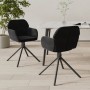 Sillas de comedor giratorias 2 uds terciopelo negro de , Sillas de comedor - Ref: Foro24-344746, Precio: 157,09 €, Descuento: %