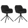 Sillas de comedor giratorias 2 uds terciopelo negro de , Sillas de comedor - Ref: Foro24-344746, Precio: 157,09 €, Descuento: %