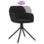 Sillas de comedor giratorias 2 uds terciopelo negro de , Sillas de comedor - Ref: Foro24-344746, Precio: 157,09 €, Descuento: %