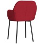Sillas de comedor 2 unidades terciopelo rojo tinto de , Sillas de comedor - Ref: Foro24-344706, Precio: 87,06 €, Descuento: %
