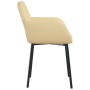 Sillas de comedor 2 unidades terciopelo crema de , Sillas de comedor - Ref: Foro24-344710, Precio: 88,94 €, Descuento: %