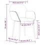 Sillas de comedor 2 unidades terciopelo crema de , Sillas de comedor - Ref: Foro24-344710, Precio: 88,94 €, Descuento: %