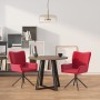 Sillas de comedor giratorias 2 unidades terciopelo rojo tinto de , Sillas de comedor - Ref: Foro24-344814, Precio: 155,99 €, ...