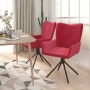 Sillas de comedor giratorias 2 unidades terciopelo rojo tinto de , Sillas de comedor - Ref: Foro24-344814, Precio: 155,99 €, ...
