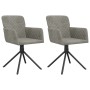 Sillas de comedor giratorias 2 uds de terciopelo gris claro de , Sillas de comedor - Ref: Foro24-344790, Precio: 168,38 €, De...