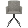 Sillas de comedor giratorias 2 uds de terciopelo gris claro de , Sillas de comedor - Ref: Foro24-344790, Precio: 168,38 €, De...