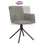 Sillas de comedor giratorias 2 uds de terciopelo gris claro de , Sillas de comedor - Ref: Foro24-344790, Precio: 168,38 €, De...