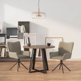 Sillas de comedor giratorias 2 uds de terciopelo gris claro de , Sillas de comedor - Ref: Foro24-344809, Precio: 160,59 €, De...