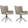 Sillas de comedor giratorias 2 uds de terciopelo gris claro de , Sillas de comedor - Ref: Foro24-344809, Precio: 160,59 €, De...