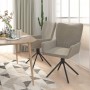 Sillas de comedor giratorias 2 uds de terciopelo gris claro de , Sillas de comedor - Ref: Foro24-344809, Precio: 160,59 €, De...
