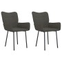 Sillas de comedor 2 unidades terciopelo gris oscuro de , Sillas de comedor - Ref: Foro24-344821, Precio: 138,97 €, Descuento: %