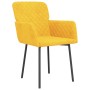 Sillas de comedor 2 unidades terciopelo amarillo de , Sillas de comedor - Ref: Foro24-344786, Precio: 119,41 €, Descuento: %
