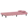 Sofá cama terciopelo rosa de , Sofás - Ref: Foro24-351910, Precio: 227,66 €, Descuento: %