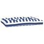 Cojines para sofá de palets 2 piezas tela a rayas azul y blanco de , Cojines para sillas y sofás - Ref: Foro24-360748, Precio...
