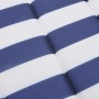Cojín de tumbona tela Oxford a rayas azul y blanco de , Cojines para sillas y sofás - Ref: Foro24-361443, Precio: 47,77 €, De...