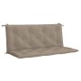 Cojín de banco de jardín tela Oxford taupe 120x(50+50)x7 cm de , Cojines para sillas y sofás - Ref: Foro24-315012, Precio: 41...