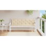 Cojín de banco de jardín tela Oxford beige 180x(50+50)x7 cm de , Cojines para sillas y sofás - Ref: Foro24-315031, Precio: 57...