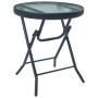 Mesa y sillas de bistró 3 piezas acero negro de , Conjuntos de jardín - Ref: Foro24-3054572, Precio: 131,48 €, Descuento: %
