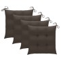 Sillas de jardín con cojines 4 uds madera maciza de acacia gris de , Sillas de jardín - Ref: Foro24-3061268, Precio: 276,47 €...