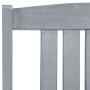 Sillas de jardín con cojines 4 uds madera maciza de acacia gris de , Sillas de jardín - Ref: Foro24-3061268, Precio: 276,47 €...