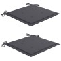 Sillas de jardín con cojines 2 uds madera maciza acacia y acero de , Sillas de jardín - Ref: Foro24-3061488, Precio: 240,11 €...