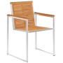 Sillas de jardín con cojines 2 uds madera maciza acacia y acero de , Sillas de jardín - Ref: Foro24-3061497, Precio: 261,17 €...