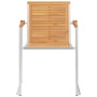 Sillas de jardín con cojines 2 uds madera maciza teca y acero de , Sillas de jardín - Ref: Foro24-3061519, Precio: 269,47 €, ...