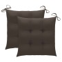 Sillas de jardín con cojines 2 uds madera maciza teca y acero de , Sillas de jardín - Ref: Foro24-3061538, Precio: 281,63 €, ...