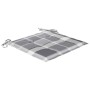 Sillas de jardín 2 uds madera teca con cojines a cuadros gris de , Sillas de jardín - Ref: Foro24-3062222, Precio: 249,78 €, ...