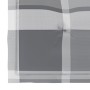 Sillas de jardín 2 uds madera teca con cojines a cuadros gris de , Sillas de jardín - Ref: Foro24-3062222, Precio: 249,78 €, ...
