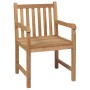 Sillas de jardín 2 uds madera maciza de teca con cojines verdes de , Sillas de jardín - Ref: Foro24-3062750, Precio: 294,32 €...
