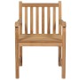 Sillas de jardín 2 uds madera maciza de teca con cojines verdes de , Sillas de jardín - Ref: Foro24-3062750, Precio: 294,32 €...