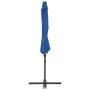 Sombrilla voladiza con poste de acero azul celeste 300 cm de vidaXL, Sombrillas - Ref: Foro24-46999, Precio: 95,15 €, Descuen...