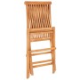 Set de bistró 3 piezas madera de teca y cojines a cuadros gris de , Conjuntos de jardín - Ref: Foro24-3063239, Precio: 188,16...