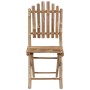 Set de comedor exterior plegable 5 piezas con cojines bambú de , Conjuntos de jardín - Ref: Foro24-3063974, Precio: 263,05 €,...