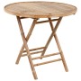 Set de comedor exterior plegable 5 piezas con cojines bambú de , Conjuntos de jardín - Ref: Foro24-3063974, Precio: 263,05 €,...
