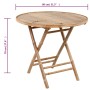 Set de comedor exterior plegable 5 piezas con cojines bambú de , Conjuntos de jardín - Ref: Foro24-3063974, Precio: 263,05 €,...