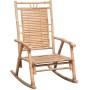 Silla mecedora con cojín bambú de , Sillas de jardín - Ref: Foro24-3063917, Precio: 124,48 €, Descuento: %