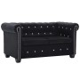 Chesterfield sofá de 2 plazas de terciopelo 146x75x72 cm negro de , Sofás - Ref: Foro24-247137, Precio: 520,03 €, Descuento: %