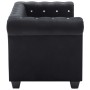 Chesterfield sofá de 2 plazas de terciopelo 146x75x72 cm negro de , Sofás - Ref: Foro24-247137, Precio: 520,03 €, Descuento: %