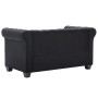 Chesterfield sofá de 2 plazas de terciopelo 146x75x72 cm negro de , Sofás - Ref: Foro24-247137, Precio: 520,03 €, Descuento: %