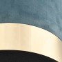Taburete de terciopelo azul claro y dorado de , Taburetes y sillas plegables - Ref: Foro24-249840, Precio: 41,99 €, Descuento: %