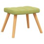 Silla mecedora con reposapiés tela verde de , Mecedoras - Ref: Foro24-328023, Precio: 165,82 €, Descuento: %