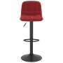 Taburetes de cocina 2 unidades terciopelo rojo tinto de , Taburetes de cocina - Ref: Foro24-333997, Precio: 128,56 €, Descuen...